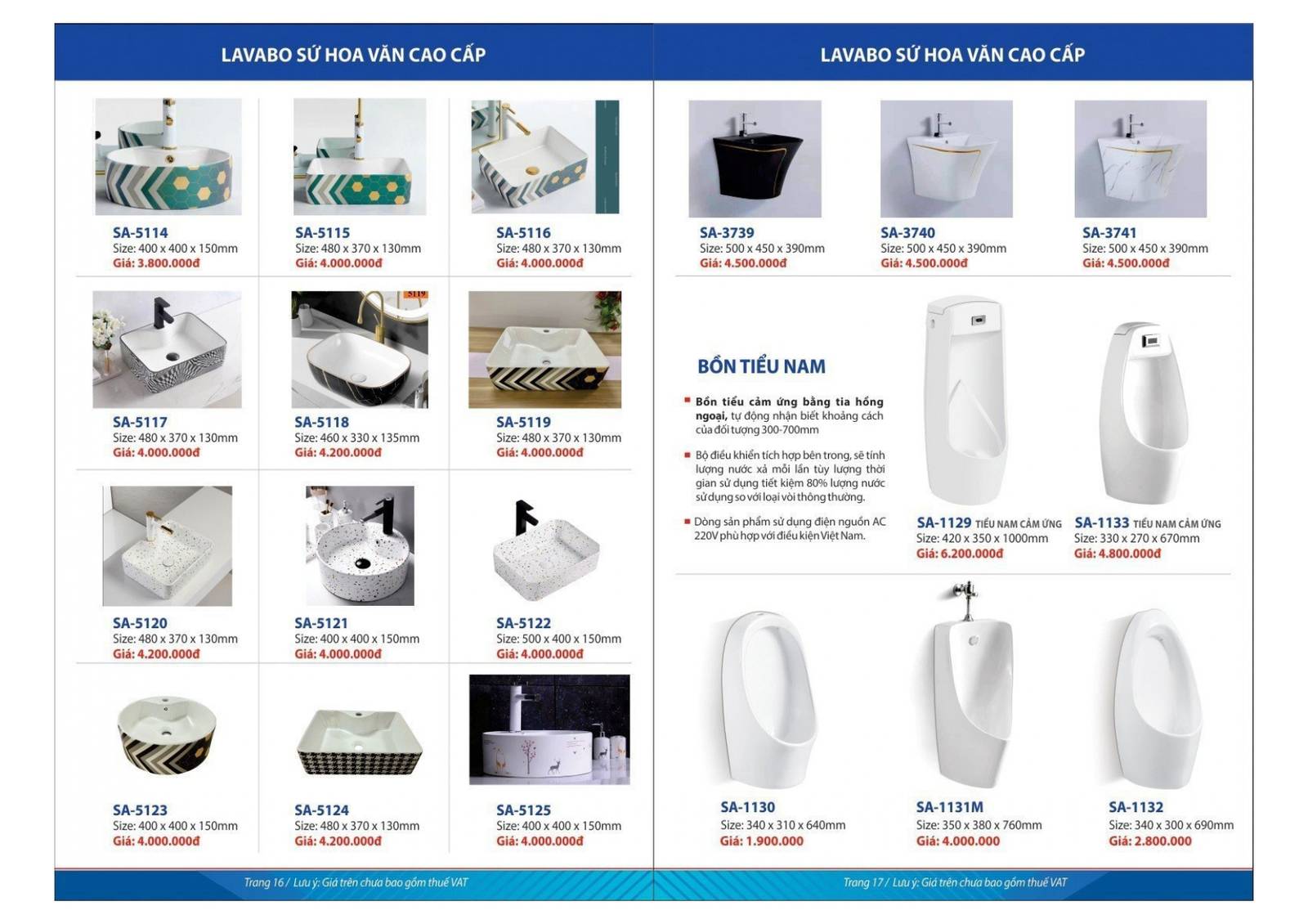 Thiết bị vệ sinh SAFANI Catalogue và bảng giá mới nhất 2024 /Page 9